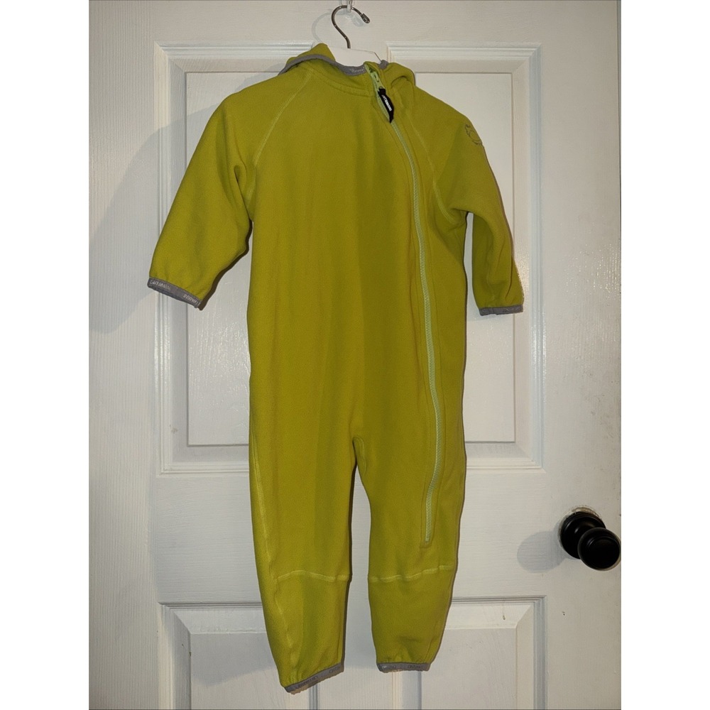 Cintamani Iceland Lime Green Fleece One Piece Zip Up 92CM US 2/3 Toddler Unisex